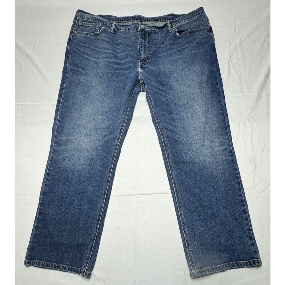 Levis 541 Men's Straight Leg Blue Denim Jeans - Size 46x27.5